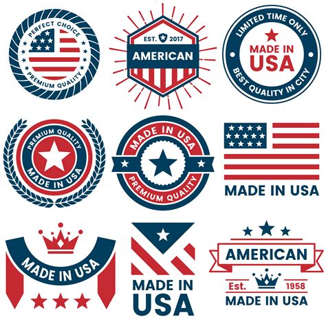 America Vector label for banner 340178 Vector Art at Vecteezy