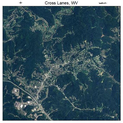 Aerial Photography Map of Cross Lanes, WV West Virginia