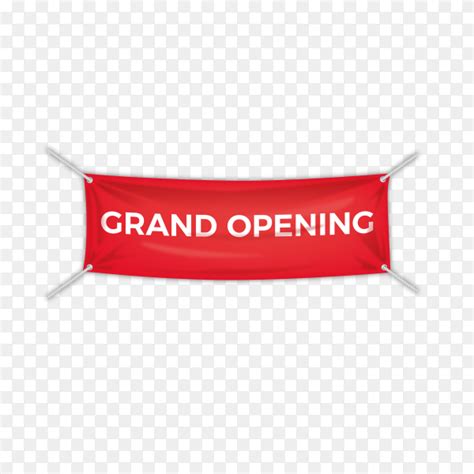 Grand opening , banner design template on transparent background PNG - Similar PNG