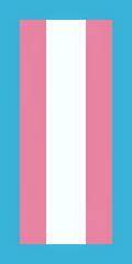 transgender flag with flat colors Minecraft Banner