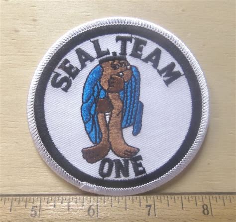 US Navy - Seal Team One Embroidered Patch | Embroidered patches, Us navy seals, Patches