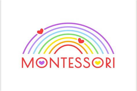 Montessori logotype | Education Illustrations ~ Creative Market