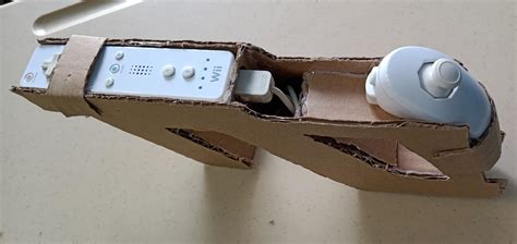 I made a Wii zapper out of cardboard! : r/wii