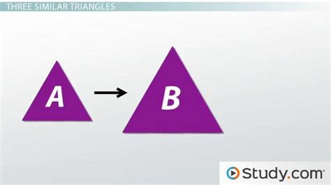 The Transitive Property of Similar Triangles - Lesson | Study.com