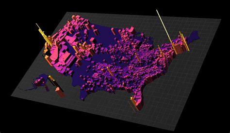 This 3D Map Shows America’s Most Expensive Housing Markets United States Map, 50 States, Us Real ...