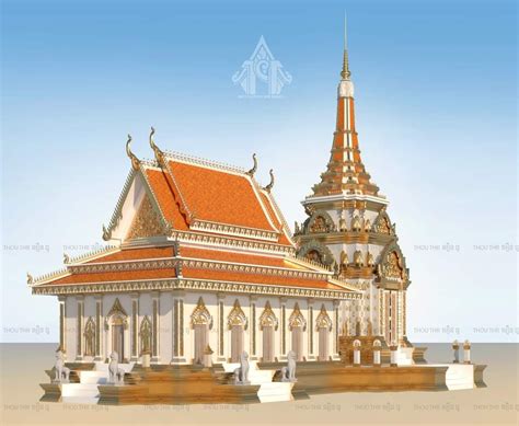 Khmer pagoda illustration – Artofit