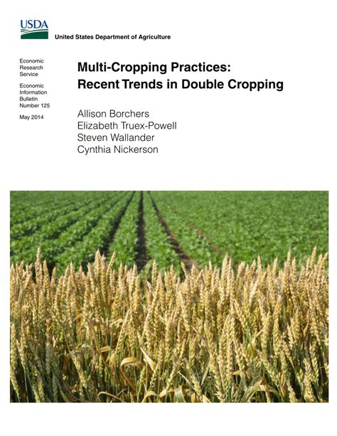 (PDF) Multi-Cropping Practices: Recent Trends in Double Cropping