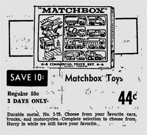 Matchbox Cars on Sale for $0.44 in 1967 – BattleGrip