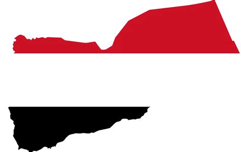 Yemen Flag Map • Mapsof.net