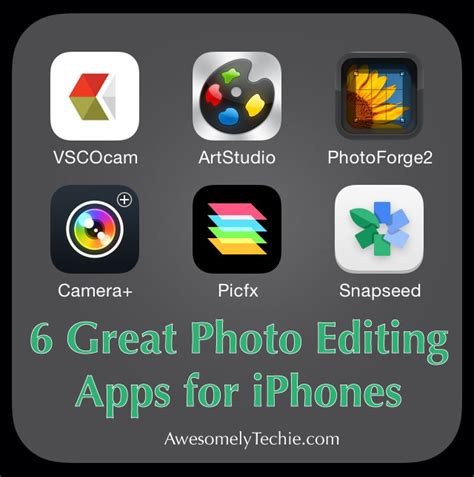 6 Great Photo Editing Apps for iPhones | Awesomely Techie