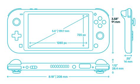 Nintendo Switch Lite Dimensions & Drawings | Dimensions.Guide