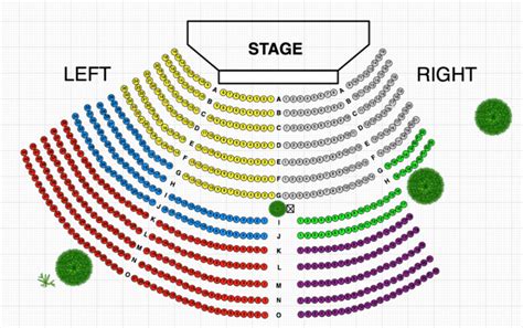 Parker Playhouse Seating Map