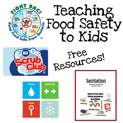 FREE Printable Book to Teach Kids Food Safety