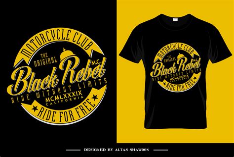 Motorcycle Club Black Rebel Graphic by creativedesigns · Creative Fabrica