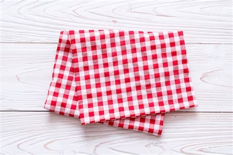 Premium Photo | Kitchen cloth (napkin) on wood background