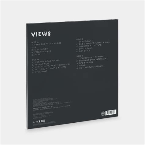 Drake - Views 2xLP Vinyl Record