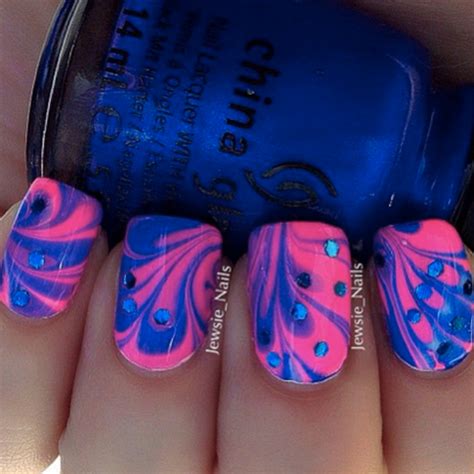 Loading... | Pink nail art, Hot pink nails, Peacock nails