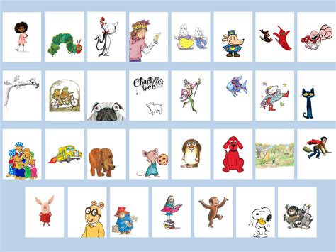 Iconic Childrens Book Characters Gallery Wall-classroom - Etsy