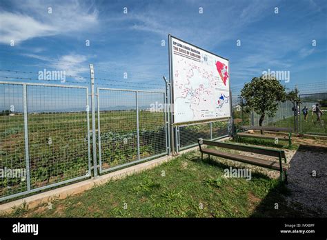 Siege of Sarajevo map next to museum of Sarajevo Tunnel built in 1993 ...