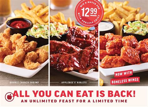 Applebee's Launches All-You-Can-Eat Boneless Wings