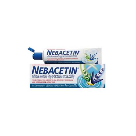 Nebacetin Pomada com 50g | Sinete Drogaria e Manipulação