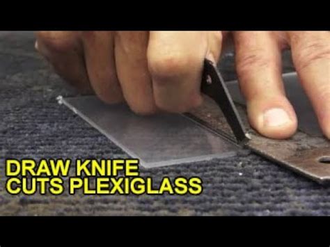 Cut Plexiglass, Acrylic, Plastics with Draw Knife Scoring - Cheap, Fast - YouTube