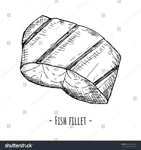 Fish Fillet Vector Illustration Isolated On Stock Vector (Royalty Free) 2019890246 | Shutterstock