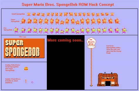 Super Mario Bros. NES ROM Hack Concept (SpongeBob by ...