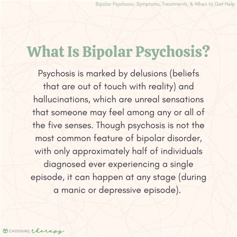 Bipolar Psychosis: Symptoms, Treatments, & When to Get Help - Choosing Therapy