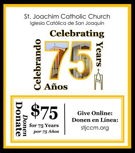 75th Anniversary – Saint Joachim Catholic Church