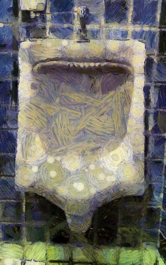 Urinal Illustrations Creates An Impressionist Style Of Painting Stock ...