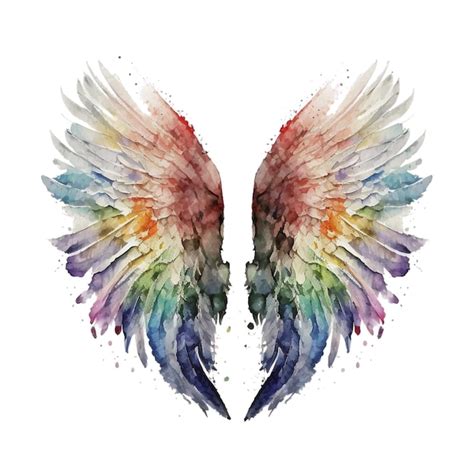 Premium AI Image | Untitled design rainbow_angel_wings