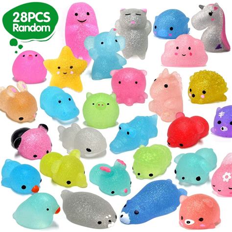 28pcs Mochi Squishys Toys 2nd Generation Party Favors for Kids Birthday ...