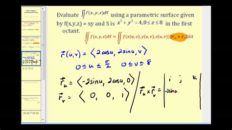 Surface integral formula - stormgem