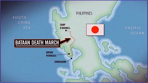 Bataan Death March Map Philippines Map : Resume Examples