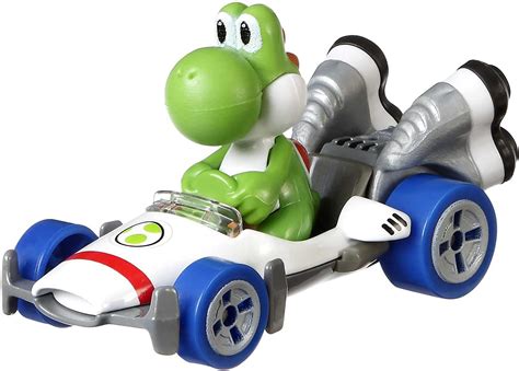 Hot Wheels Mario Kart Yoshi Die Cast 1:64 - Zappies