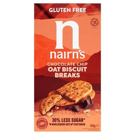 Nairns Gluten Free Chocolate Chip Biscuits 160G - Tesco Groceries