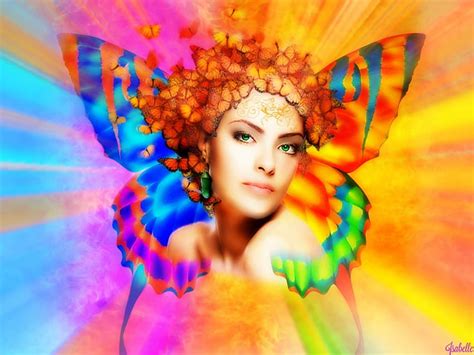 Butterfly Lady , Butterfly, Shine, Glow, Wings, Lady, Fantasy HD ...