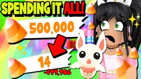 Spending *ALL MY CANDY* HALLOWEEN Adopt Me ROBLOX Shopping Spree - YouTube