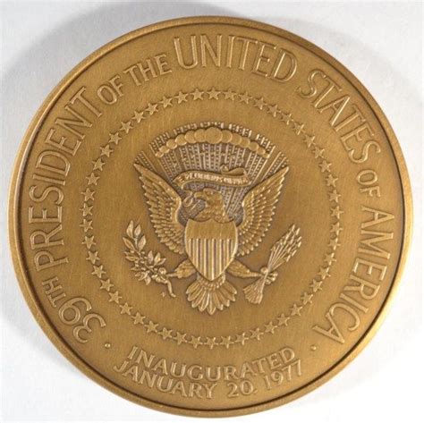 1977 JIMMY CARTER INAUGURAL MEDAL FRANKLIN MINT