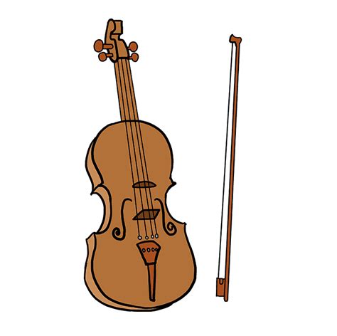 How to Draw a Violin - Really Easy Drawing Tutorial