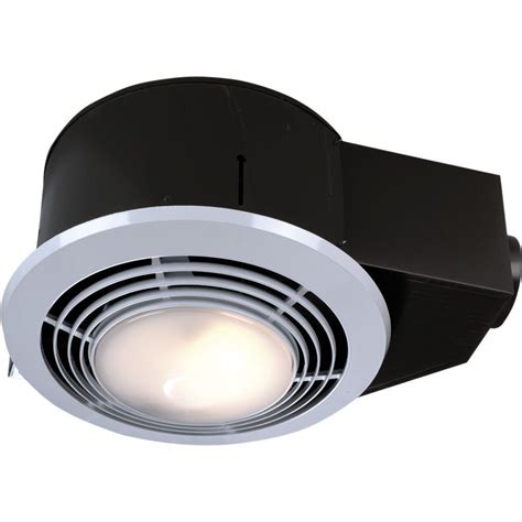 100 CFM Ceiling Bathroom Exhaust Fan with Light and Heater-QT9093WH - The Home Depot