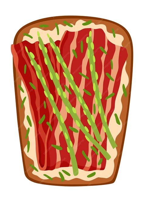 Premium Vector | Toasts top view Cartoon isolated slice of toasted ...