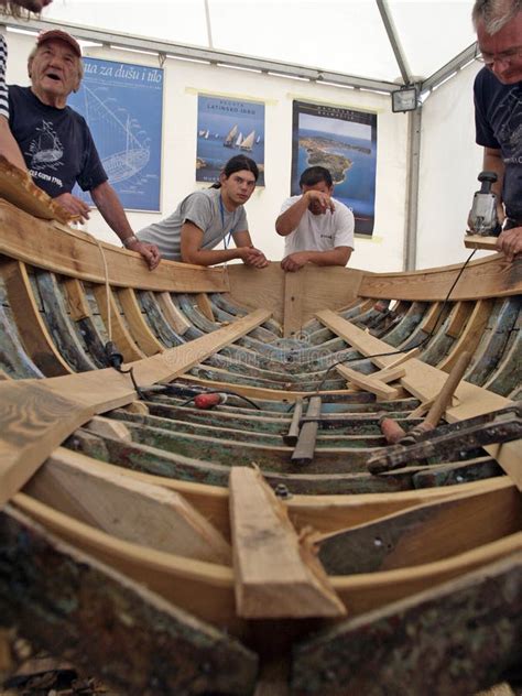 An Old Wooden Boat Restoration Editorial Photo - Image of ship ...