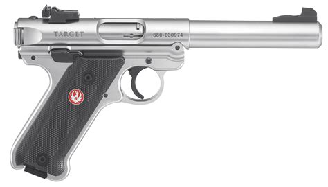 Ruger 40103 Mark IV Target 22 LR 10+1 5.50″ Satin Stainless Bull Barrel ...