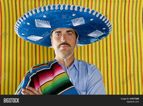 Mexican Mustache Man Portrait Image & Photo | Bigstock