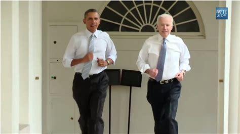 President Obama and Vice President Biden went running at the White ...