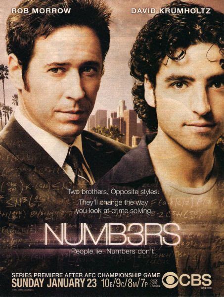 NUMBERS CBS TV Series Premiere Ad - ROB MORROW & DAVID KRUMHOLTZ - Natures Joy NY | Tv shows, Tv ...