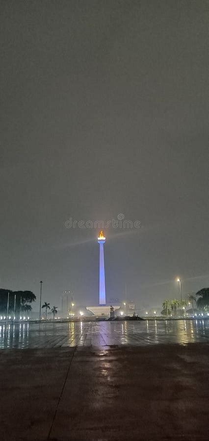 Monumen Nasional (Monas) at Night Stock Image - Image of monument, soekarno: 312703951