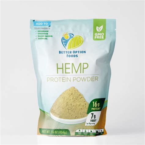 Hemp Protein Powder - Better Option Foods - Eat Better, Feel Better